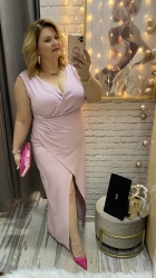 sukienka SOFIA 36-52 róż mat