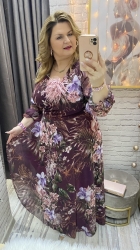 sukienka ALEXIS 38-54 burgund