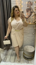 sukienka LEA 36-50 beż