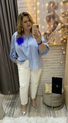 bluzka Andrea 36-54 blue