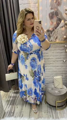 sukienka MIRELA 44-52 blue