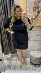 sukienka HANNA 36-46/48 czarna