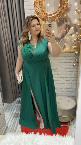 sukienka Dalia 36-60 zielona maxi