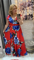 sukienka ZOE czerwona 36-54