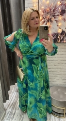 sukienka ALEXIS 38-54 szmaragdowa