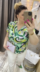 bluzka LILI 36-46/48 zielona