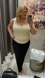 bluzka top 34-48 ZŁOTY